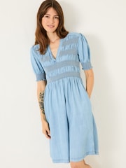 FatFace Light Blue Denim Juniper Dress - Image 4 of 10