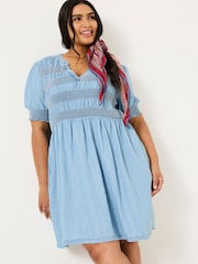 FatFace Light Blue Denim Juniper Dress - Image 6 of 10