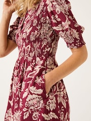 FatFace Burgundy Red Juniper Dress - Image 4 of 7