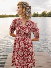 FatFace Burgundy Red Juniper Dress - Image 5 of 7