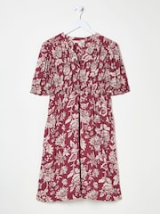 FatFace Burgundy Red Juniper Dress - Image 6 of 7