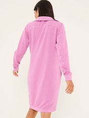 FatFace Heather Purple 100% Cotton Willa Sweat Dress - Image 2 of 10