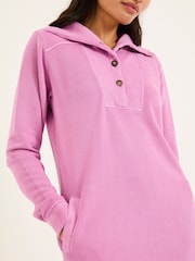 FatFace Heather Purple 100% Cotton Willa Sweat Dress - Image 5 of 10
