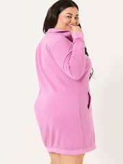 FatFace Heather Purple 100% Cotton Willa Sweat Dress - Image 7 of 10