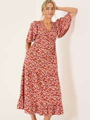 FatFace Multi Grace Midi Dress - Image 3 of 10