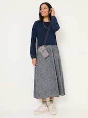 FatFace Navy Nia Midi Dress - Image 1 of 5