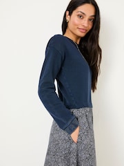 FatFace Navy Nia Midi Dress - Image 3 of 5