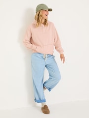 FatFace Bex Dusky Pink Bex Overhead 100% Cotton Hoodie - Image 1 of 9