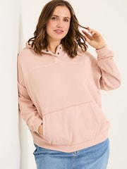 FatFace Bex Dusky Pink Bex Overhead 100% Cotton Hoodie - Image 6 of 9