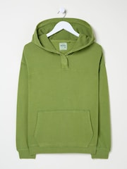 FatFace Bex Olive Green Bex Overhead 100% Cotton Hoodie - Image 10 of 10