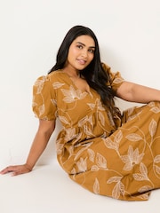 FatFace Ochre Yellow Remi Midi Dress - Image 8 of 13