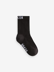 črna - Komplet 5 parov fantovskih nogavic Baker by Ted Baker - Slika 4 iz 9