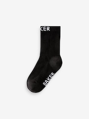 črna - Komplet 5 parov fantovskih nogavic Baker by Ted Baker - Slika 6 iz 9