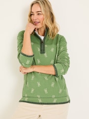 FatFace Airlie Green Woodblock Sweat Top - Image 1 of 5