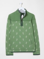 FatFace Airlie Green Woodblock Sweat Top - Image 5 of 5