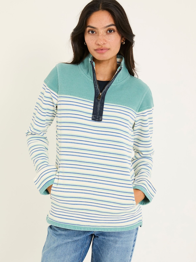 أزرق - FatFace Sweat Top - صورة 1 من 9