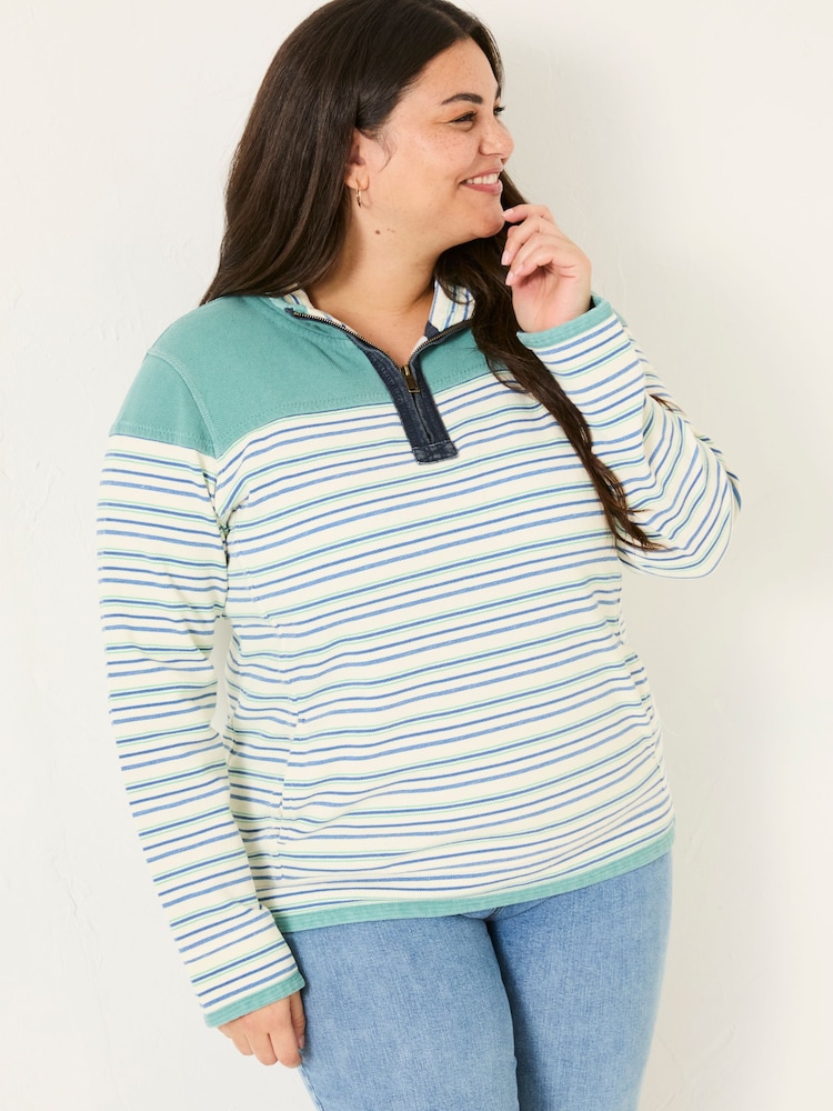 FatFace Airlie Blue Sweat Top - Image 4 of 9