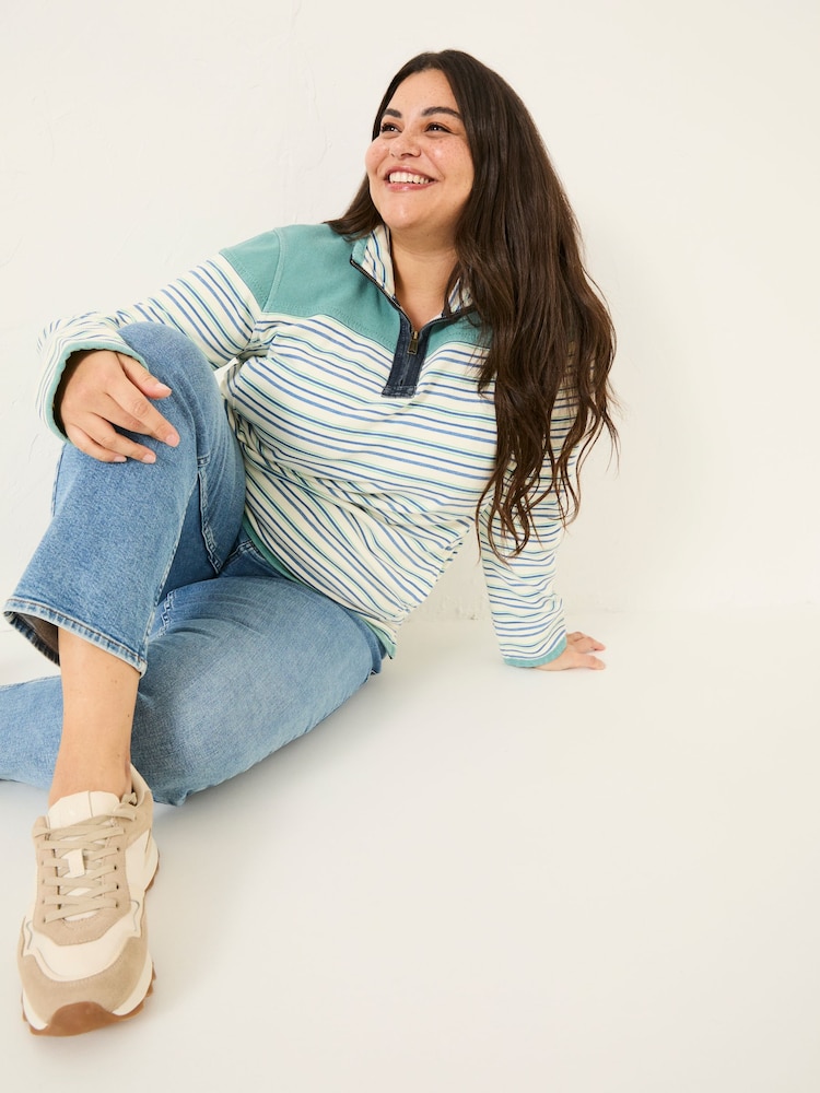FatFace Airlie Blue Sweat Top - Image 6 of 9