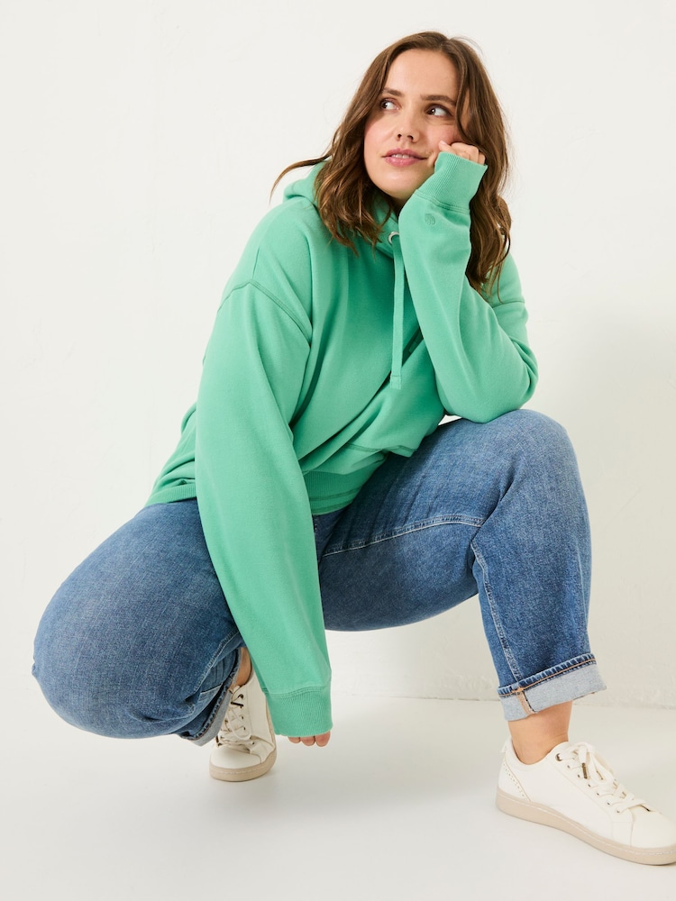 FatFace Izzy Jade Green Overhead Hoodie - Image 8 of 10