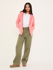 FatFace Amy Blush Pink Zip Through Hoodie - Image 3 of 6