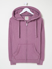 FatFace Amy Purple Marl Zip Through Hoodie - Image 5 of 5