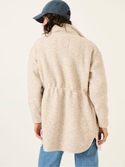 FatFace Hadley Oatmeal Zip Through Fleece Jacket - Image 3 of 8
