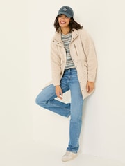 FatFace Hadley Oatmeal Zip Through Fleece Jacket - Image 4 of 8