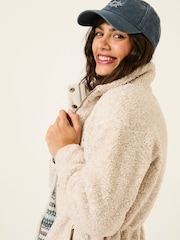 FatFace Hadley Oatmeal Zip Through Fleece Jacket - Image 5 of 8