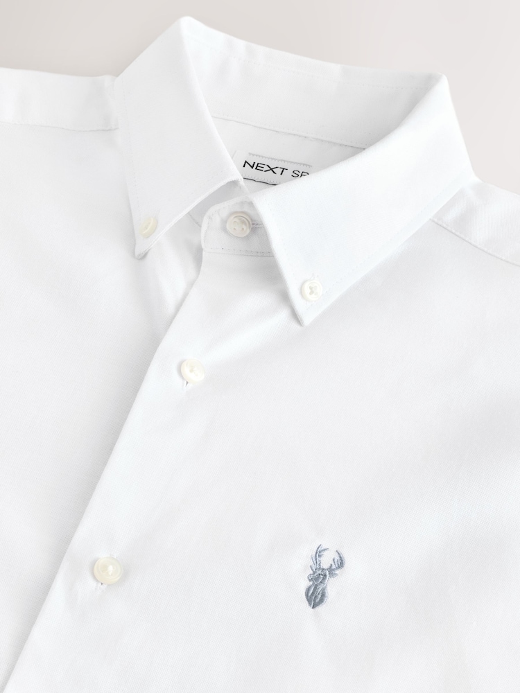 White Oxford Short Sleeve Shirt - Image 3 of 3