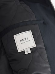 Navy Blue Shower Resistant Padded Twill Utility Jacket - Image 9 of 11