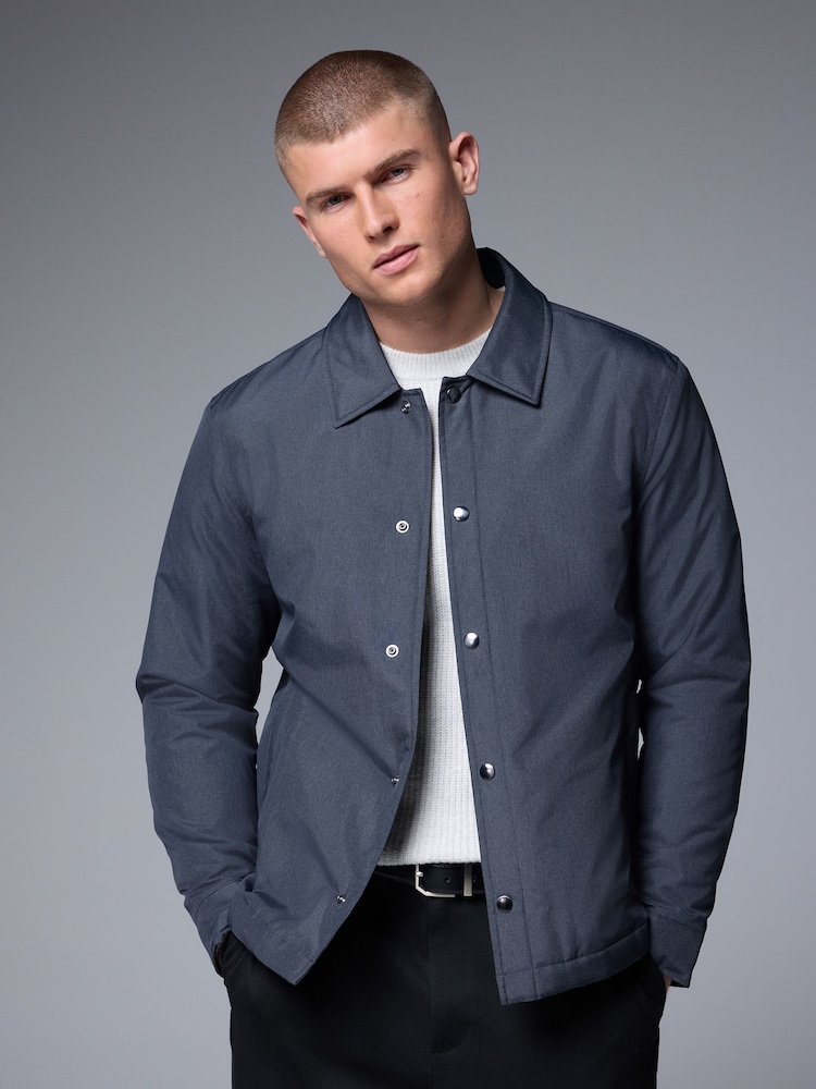 Charcoal Grey Lightweight Padded Coach Jacket - Image 1 of 12