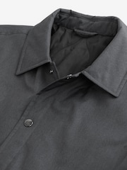 Charcoal Grey Lightweight Padded Coach Jacket - Image 6 of 12