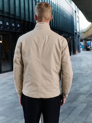 Cream Shower Resistant Padded Twill Utility Jacket - Image 3 of 5