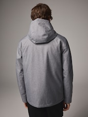 Light Grey Shower Resistant Padded Hood Jacket - Image 3 of 13