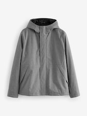 Light Grey Shower Resistant Padded Hood Jacket - Image 7 of 13