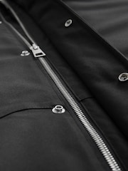 Black Shower Resistant Padded Hood Jacket - Image 10 of 10