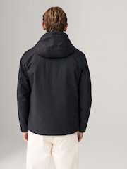 Black Shower Resistant Padded Hood Jacket - Image 3 of 10