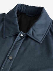 Navy Blue Lightweight Padded Coach Jacket - Image 11 of 11