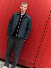 Navy Blue Lightweight Padded Coach Jacket - Image 2 of 11