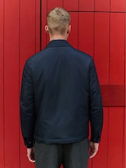 Navy Blue Lightweight Padded Coach Jacket - Image 3 of 11