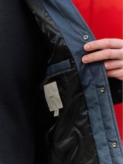 Navy Blue Lightweight Padded Coach Jacket - Image 4 of 11