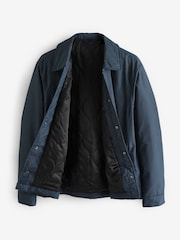Navy Blue Lightweight Padded Coach Jacket - Image 7 of 11