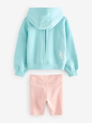 Baker by Ted Baker Blue Graphic Hoody and Cycling Shorts Set - Image 10 of 12
