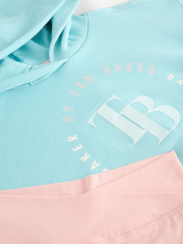 Baker by Ted Baker Blue Graphic Hoody and Cycling Shorts Set - Image 12 of 12 Baker by Ted Baker Blue Graphic Hoody and Cycling Shorts Set - Image 12 of 12