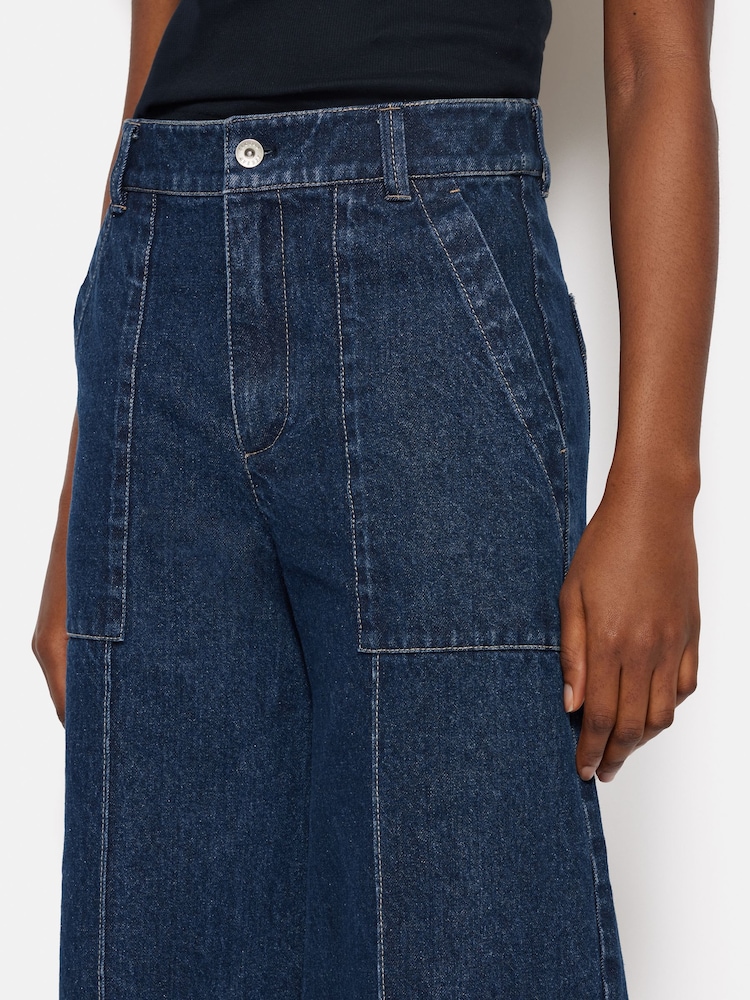 Jigsaw Blue Denim Sailor 100% Cotton Jeans - Image 2 of 6 Jigsaw Blue Denim Sailor 100% Cotton Jeans - Image 2 of 6
