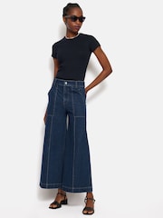 Jigsaw Blue Denim Sailor 100% Cotton Jeans - Image 3 of 6