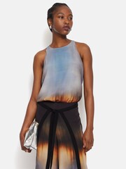 Jigsaw Blue Modern Tie Dye Tank - Image 3 of 7