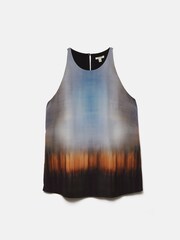 Jigsaw Blue Modern Tie Dye Tank - Image 7 of 7