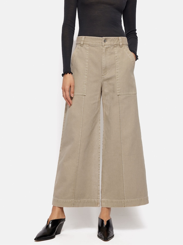 Jigsaw Brown Denim Sailor 100% Cotton Jeans - Image 1 of 7