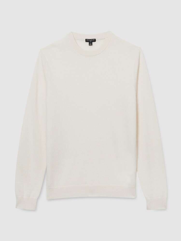 Reiss White Monarch Atelier Cashmere Crew-Neck Jumper - Image 2 of 6